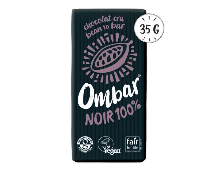 OMBAR Lot de 9+1 Chocolats Crus 100% Cacao Bio - 35g (3)