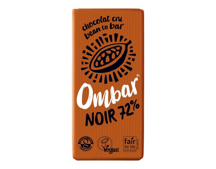 OMBAR Lot de 9+1 Chocolats Crus 72% Cacao Bio (2)