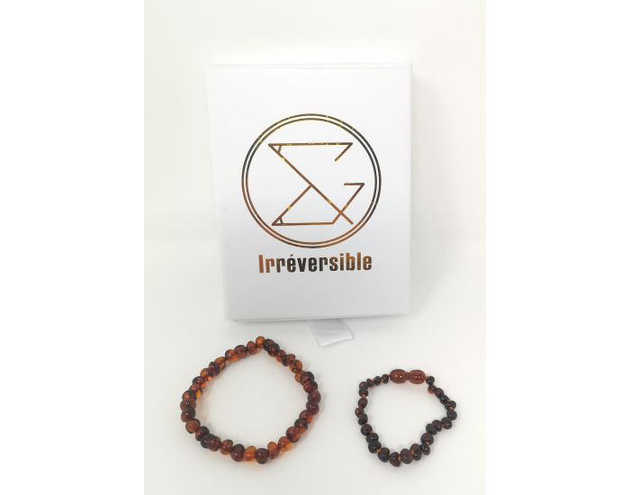 IRREVERSIBLE Maman / Papa & B�b� : Box Bracelets d'Ambre - Cognac (3)
