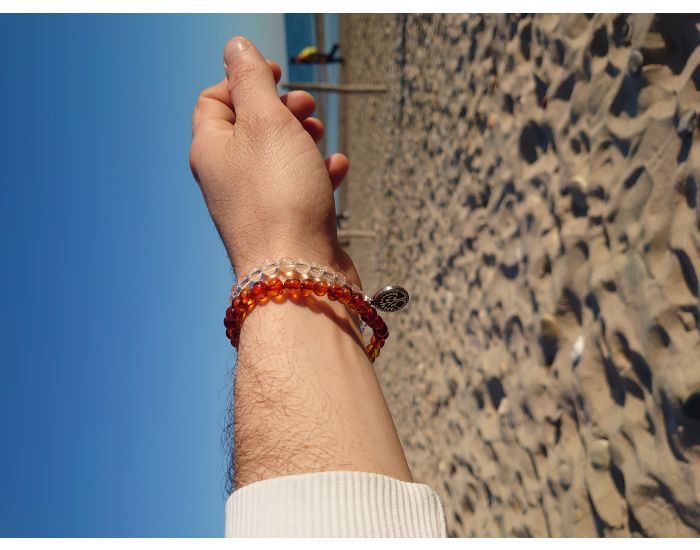 IRREVERSIBLE Maman / Papa & B�b� : Box Bracelets d'Ambre - Cognac (5)