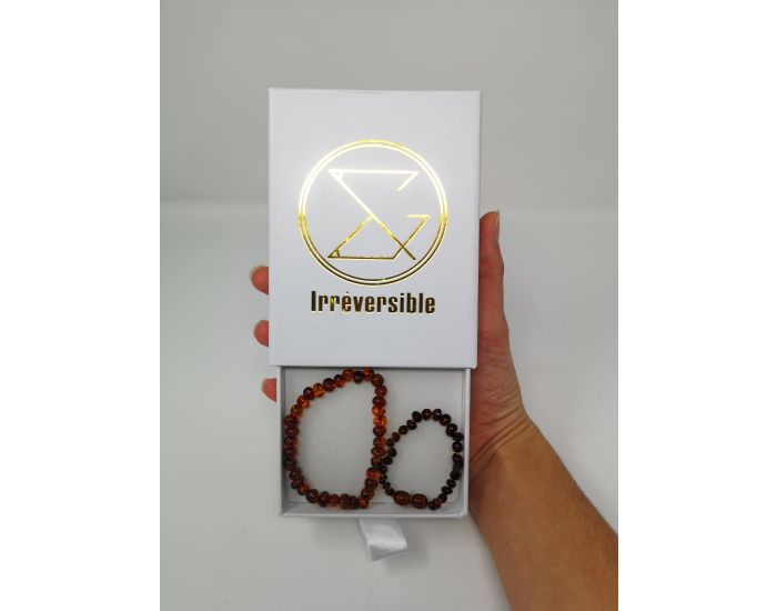 IRREVERSIBLE Maman / Papa & B�b� : Box Bracelets d'Ambre - Cognac (2)