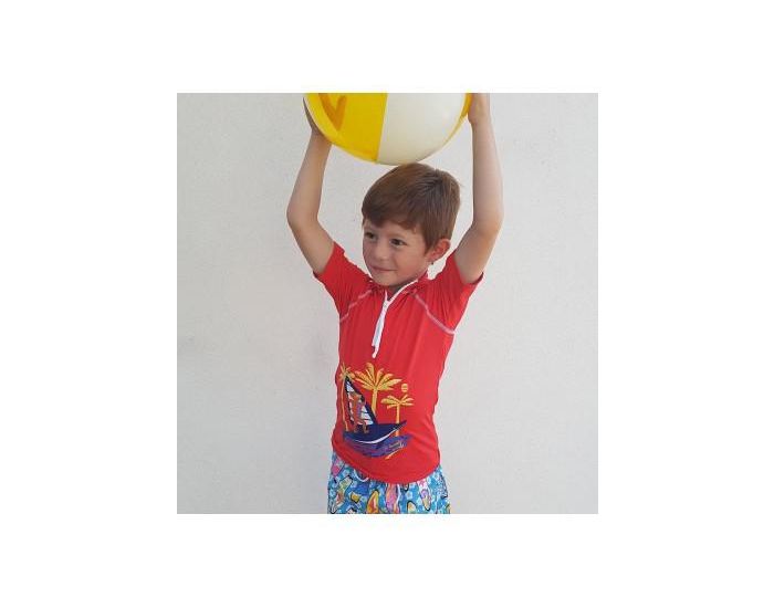 MAYOPARASOL T-shirt Anti Uv Manches Courtes et Short de Bain Gar�on Bora Bora (1)