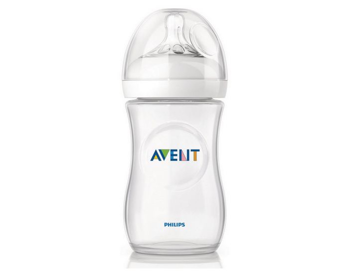 AVENT PHILIPS Lot de 2 Biberons PP Natural 260ml 1m+ (1)