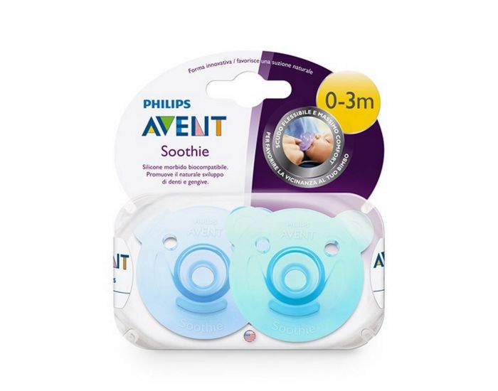 AVENT PHILIPS 2 Sucettes Soothie silicone gar�on pr�matur� (3)