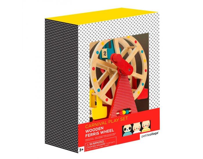 PETIT COLLAGE Grande Roue En Bois Avec 3 Figurines - D�s 3 Ans  (2)