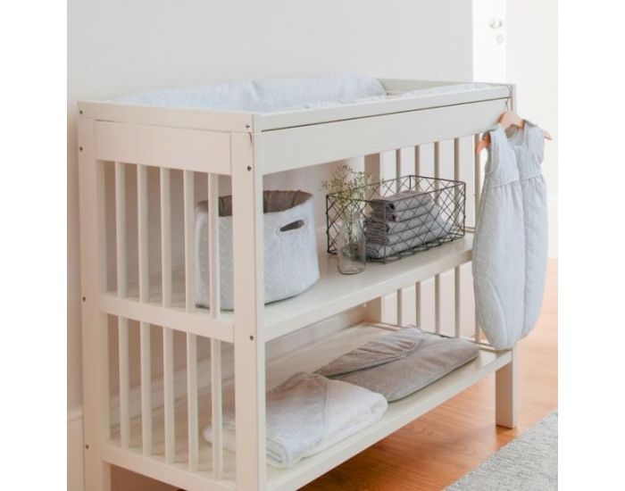 GLOOP! Housse de Matelas � Langer Bio - Gris Nordique (3)