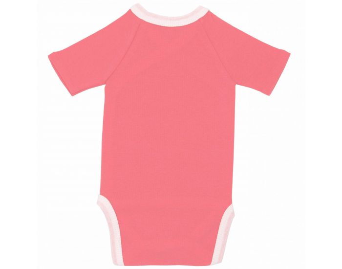  Body crois� Manches Courtes - 100% Coton Bio - Corail (1)