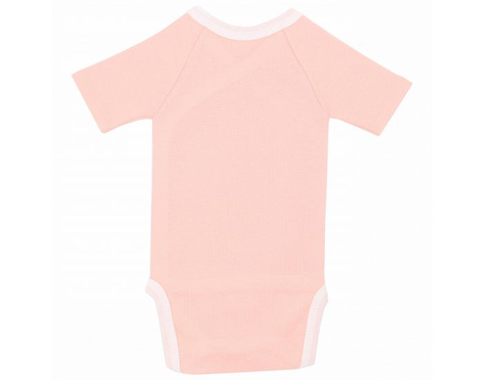  Body crois� Manches Courtes - 100% Coton Bio - P�che (1)