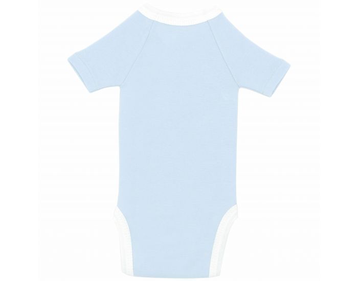  Body crois� Manches Courtes - 100% Coton Bio - Azur (13)