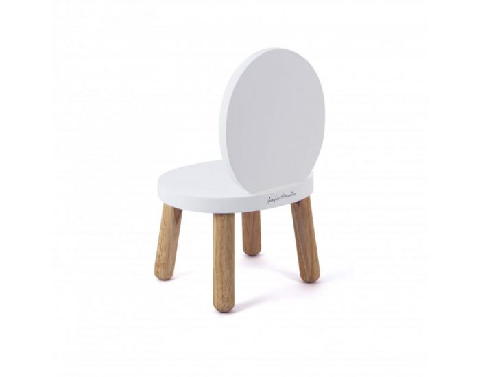 PIOUPIOU ET MERVEILLES Ma premi�re Chaise Ovaline - Lot De 2 - Blanc (2)