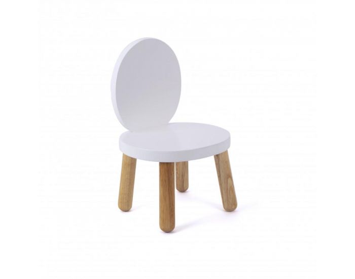 PIOUPIOU ET MERVEILLES Ma premi�re Chaise Ovaline - Lot De 2 - Blanc (3)