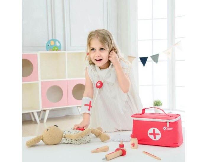 CLASSIC WORLD Mallette De Docteur Avec Ses Accessoires en Bois - D�s 12 mois (1)