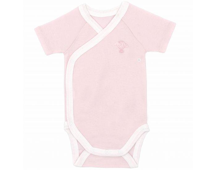  Body crois� Manches Courtes - 100% Coton Bio - Pivoine (9)