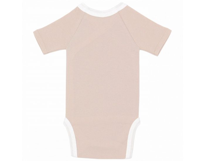  Body crois� Manches Courtes - 100% Coton Bio - Noisette (2)