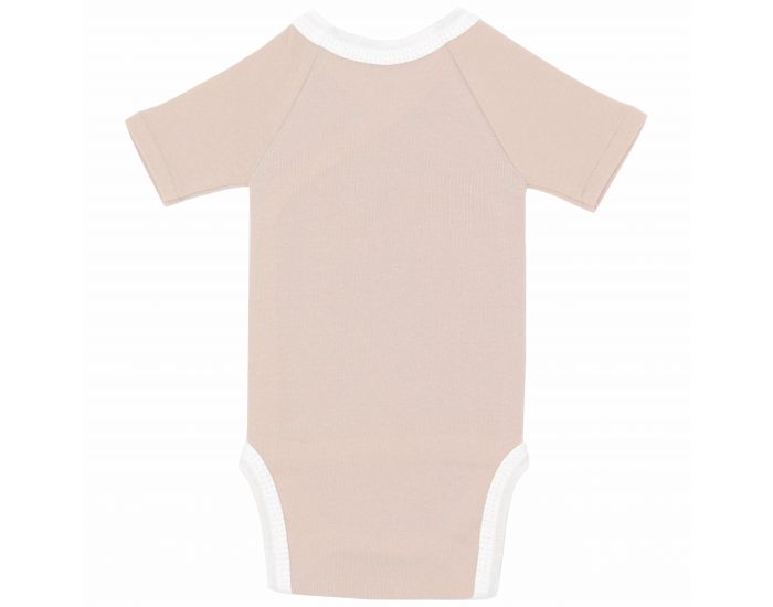  Body crois� Manches Courtes - 100% Coton Bio - Noisette (10)