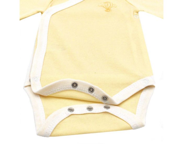  Body crois� Manches Courtes - 100% Coton Bio - Mimosa (2)