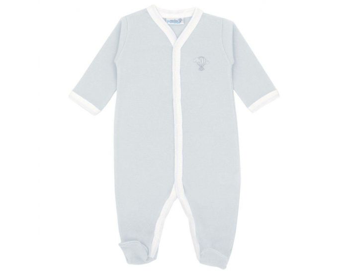  Pyjama Lger t - 100% Coton Bio - Azur (1)