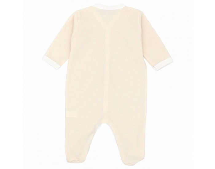  Pyjama Lger t - 100% Coton Bio - Crme (2)