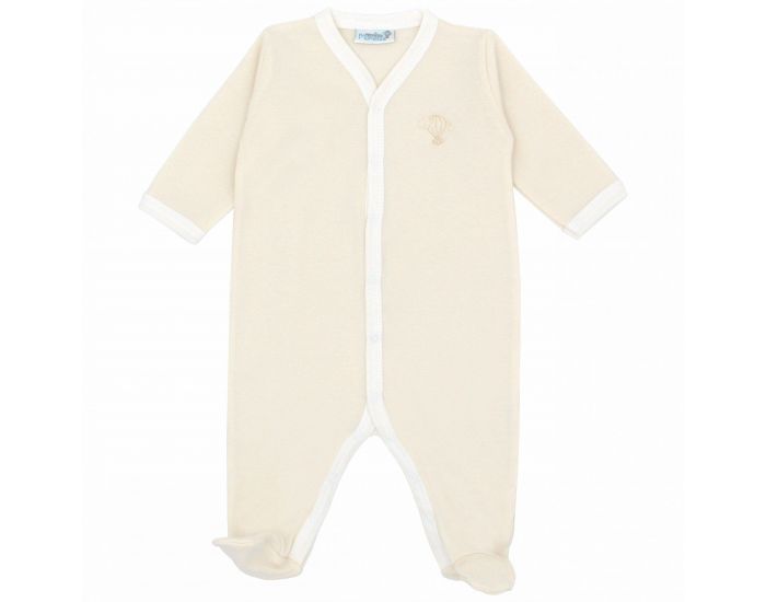  Pyjama Lger t - 100% Coton Bio - Crme (3)