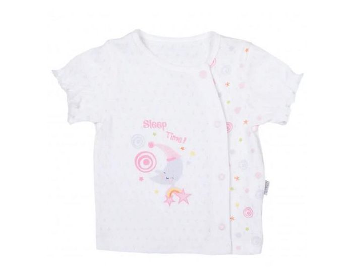 SEVIRA KIDS Ensemble T-Shirt et Short Bb en Coton Bio - Dreams Rose (1)