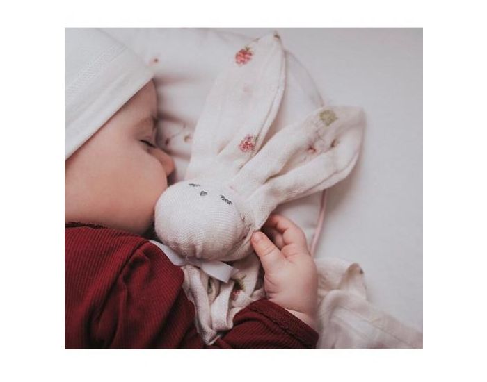 SEVIRA KIDS Doudou Plat En Lange Bambou - Lapin Arc En Ciel - D�s La Naissance  (2)
