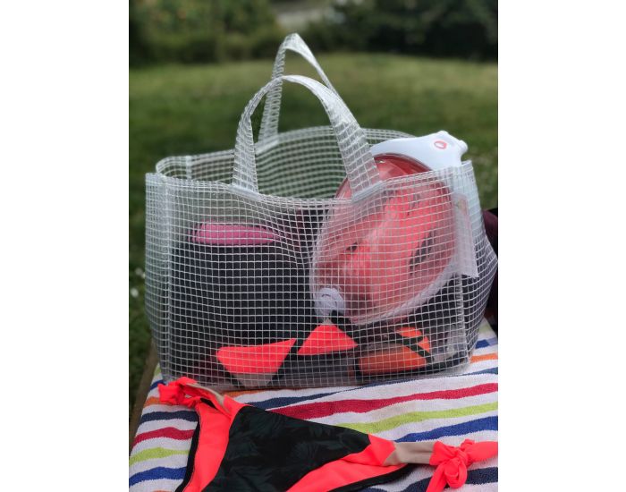 MA TERRE ET MOI Sac De Plage Fait Main - Transparent  (1)