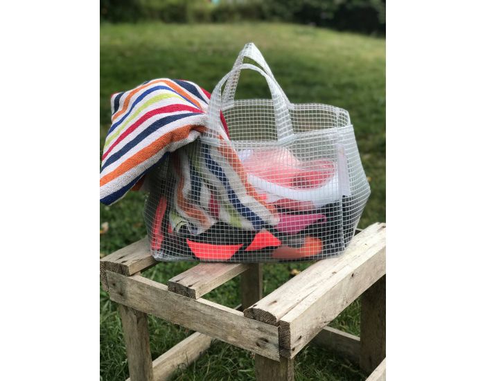 MA TERRE ET MOI Sac De Plage Fait Main - Transparent  (6)