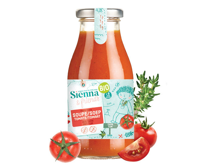 SIENNA AND FRIENDS Soupe  la Tomate et au Thym - 260 g - Ds 6 mois  (1)