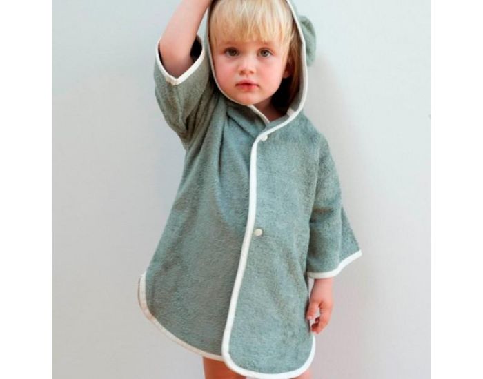 FABELAB Poncho De Bain Enfant En Coton Bio  (1)