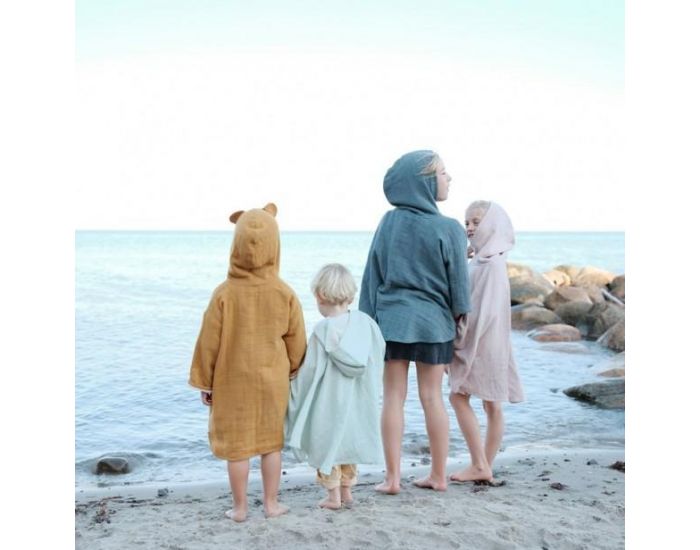 FABELAB Poncho De Bain Enfant En Coton Bio  (3)