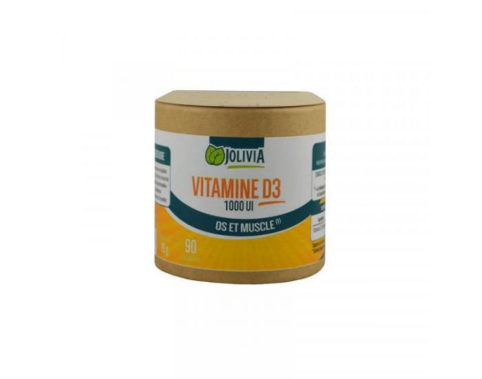 JOLIVIA Vitamine D3 1000 UI - 90 Capsules (1)