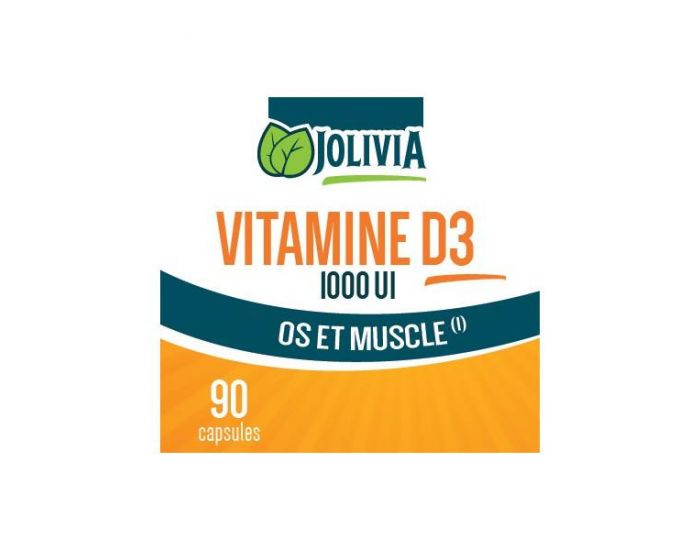 JOLIVIA Vitamine D3 1000 UI - 90 Capsules (11)