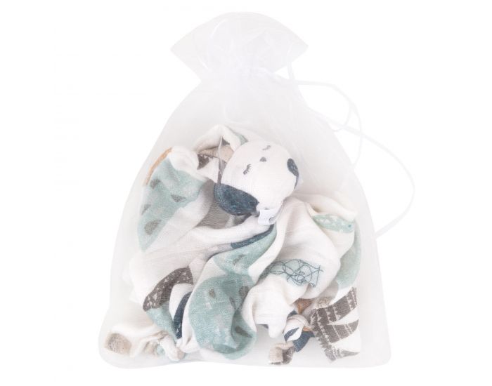 SEVIRA KIDS Doudou Plat en Lange Bambou - Lapin Papillon (3)