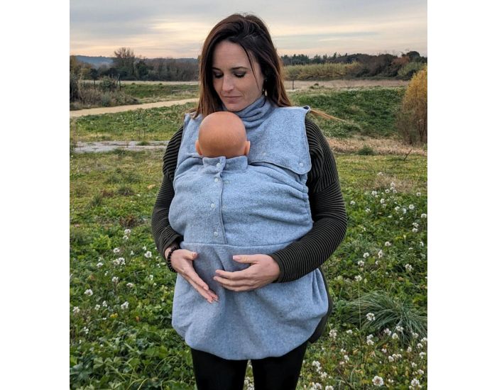 MAM DESIGN Insert chaud avec double col - Silver Cloud  (7)