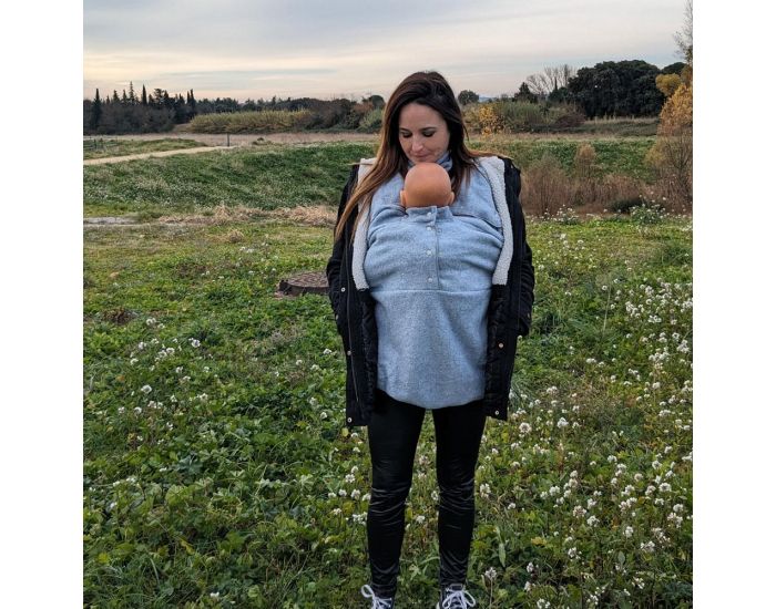 MAM DESIGN Insert chaud avec double col - Silver Cloud  (8)