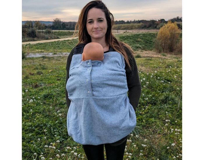 MAM DESIGN Insert chaud avec double col - Silver Cloud  (9)