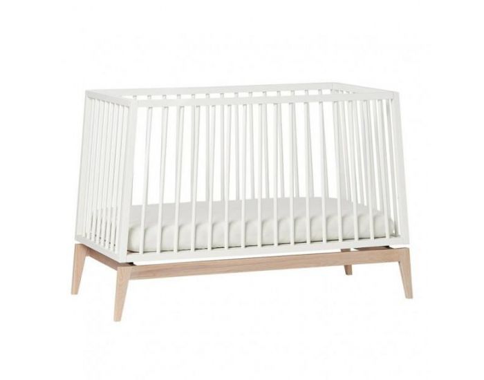 LEANDER Lit B�b� Luna Blanc/Ch�ne  60 x 120 cm (2)