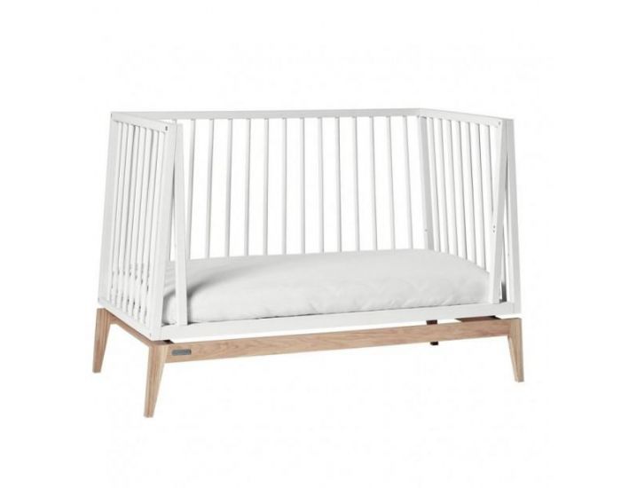 LEANDER Lit B�b� Luna Blanc/Ch�ne  60 x 120 cm (14)