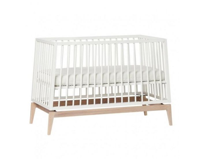 LEANDER Lit B�b� Luna Blanc/Ch�ne  60 x 120 cm (9)