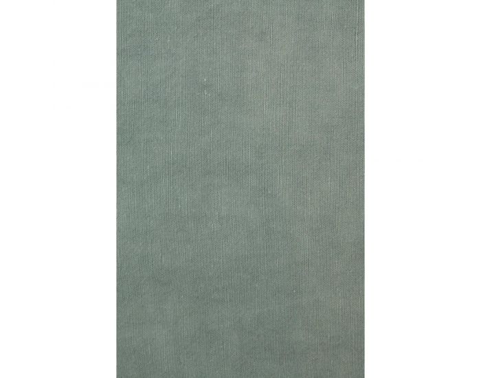 KADOLIS Drap Housse Lin Et Coton Bio Adulte - Vert Aqua 140 x 190 cm (10)