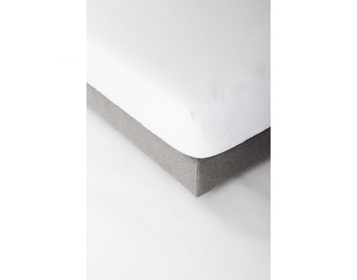 KADOLIS Drap Housse Lin Et Coton Bio Enfant - Blanc (11)