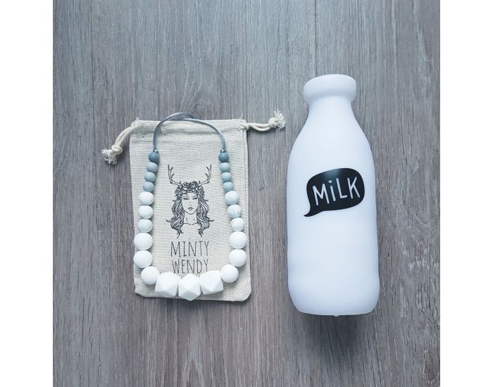 MINTYWENDY Collier d'Allaitement, de Dentition et Portage - Milk (3)