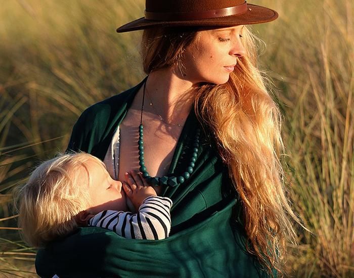 MINTYWENDY Collier d'Allaitement, de Dentition et Portage - Peacock (2)