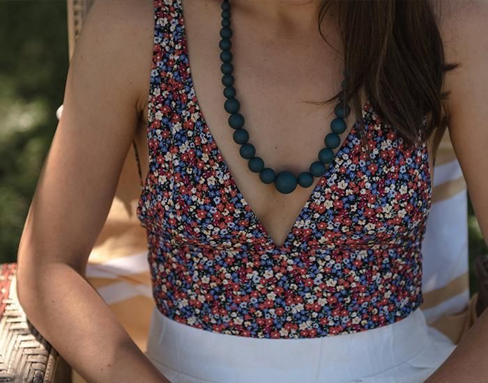 MINTYWENDY Collier d'Allaitement, de Dentition et Portage - Peacock (3)