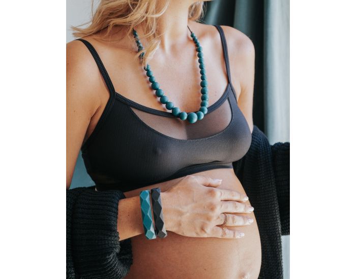 MINTYWENDY Collier d'Allaitement, de Dentition et Portage - Peacock (4)