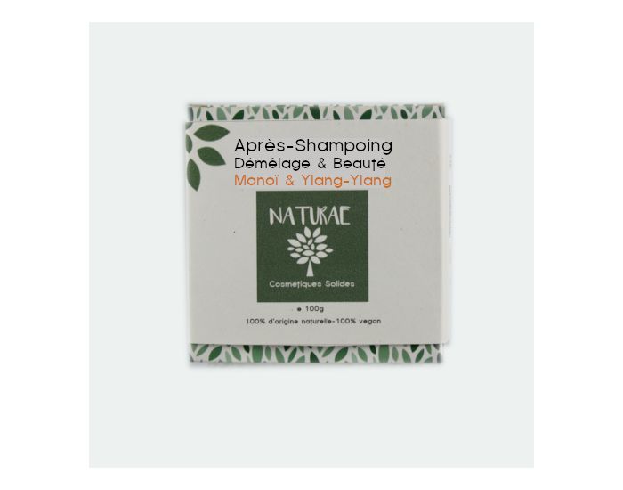 NATURAE Aprs-Shampoing Solide Beaut et Dmlage - 60g (1)