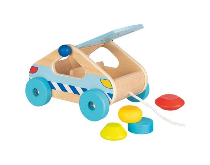 GOKI Voiture � Tirer Avec Jeu De Forme - D�s 12 Mois  (1)