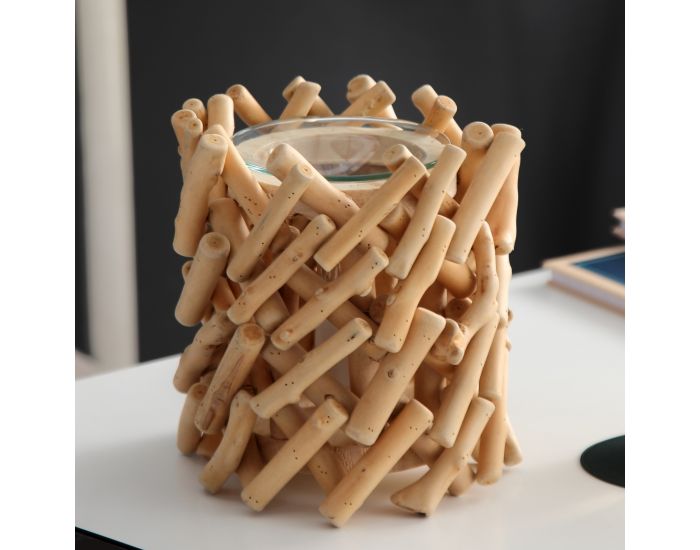 ZEN'ARME Diffuseur par Chaleur Douce en Verre et Bois Calorya n7 (1)