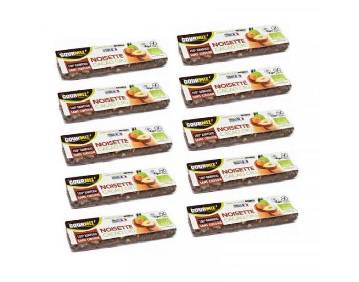 GOURMIZ' Barre de Fruits Noisette Cacao Cru Bio - 35g (1)