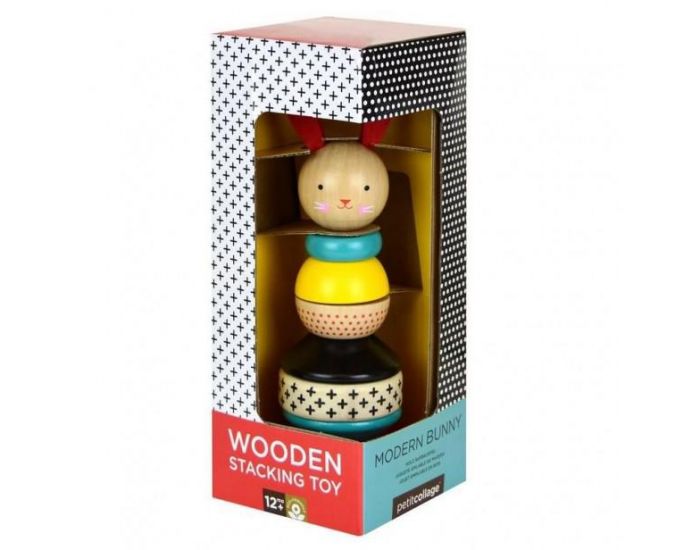 PETIT COLLAGE Jouet Lapin � Empiler en Bois - D�s 12 mois  (6)